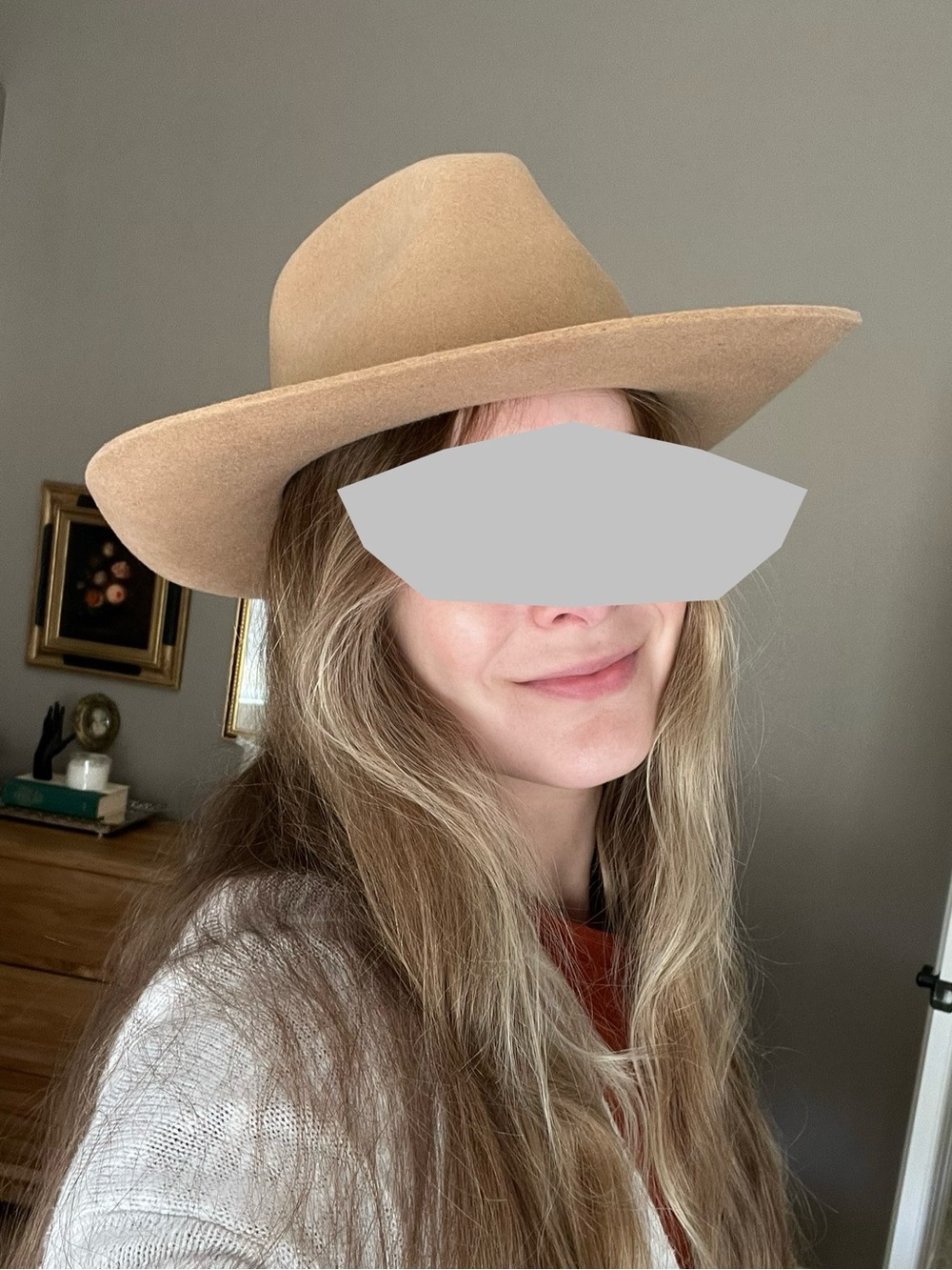 Branded Wool Cowgirl Hat - Picture 9 of 10